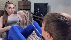 b149c Humiliating the schmuck! Catch my drool, worm! I'll tie you up and mock you worm! [4k]