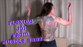 Topless Flexing JOI in Blue Tights 1080p