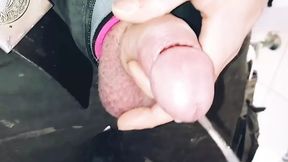 Pissing with a cock ring &ndash; German