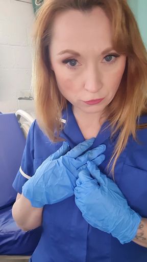 Naughty Nurse Catches You Peeking and Invites You to Fuck Her
