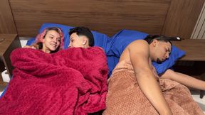 Hot Stepbrother Couple Have Sex While Their Stepfather Is Not Watching.