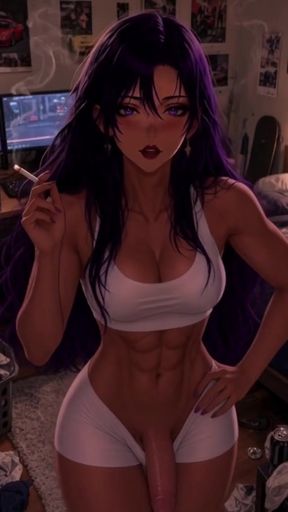 transgender anime fantasy first time with desperate transgender girl wants you to stay the the night   Clip 3