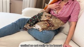 Real Cheating for Christmas - Creampie for Wife and Then Cum in Her Friend's Mouth