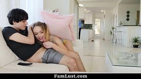 Fresh stepsis gets mercilessly devoured by lusty sis.