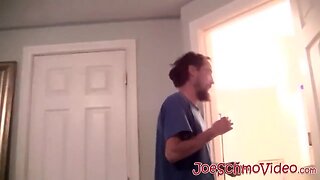 Chocolate amateurish mouth pounded by aroused white homosexual