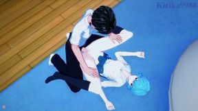 Rei Ayanami and Shinji Ikari's Passionate Encounter at Home - Neon Genesis Evangelion Inspired Animation. Tags: kirika9988, anime, 3D, uncensored, cute, sexy, intimate moments.