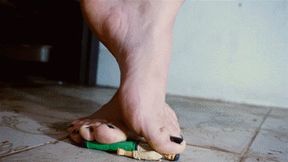 GARDENER IN BIG TROUBLE:CRUEL PUNISHMENT UNDER A GIANTESS GODDESS'S PERFECT FEET