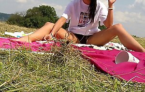 NO PANTIES ALERT: Big Tits Big Ass College Girls play Twister and Sunbathing in Panties and T-shirt