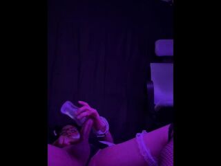 Femboy alone at home.
