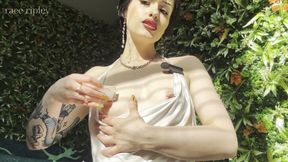 Ice Play on Elegant Alt Sluts Nipples & Pussy