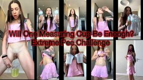 Extreme Peeing Challenge - Measuring Cups & Desperate Bladder Burst