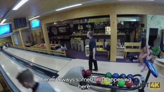 HUNT4K. Sex in a bowling place - I've got strike!