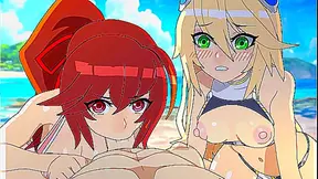 BlazBlue Beach Lust: Steamy Tropical Trysts Beneath the Ocean Tide