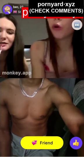 Teen amateur webcam model reacts to viewer messages