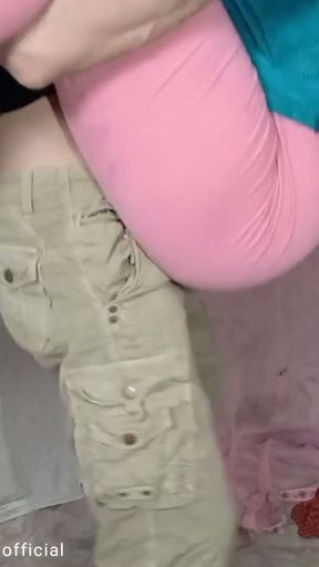 Canadian long black haired stepbrother dances with desi stepsister   Clip 1
