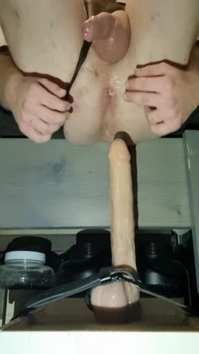 Powerful moment from &quot;Big Natural Boobs TS Bailey Jane Leaking Cum x Piss While Riding BIG Dildo Including Prolapse&quot;