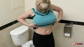 Dirty bathroom banging is her kink since she craves rough sex in bizarre positions.