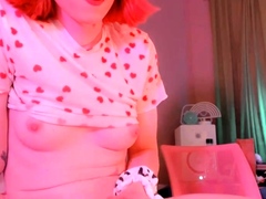 Amateur solo with a hot busty tranny