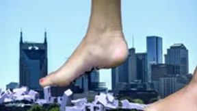 Giantess Soles Destroy Tiny Buildings 1080 smaller