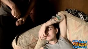 Straight thugs Blinx and Devin Reynolds masturbate and cum