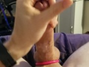 POV  Pre Cum playin big dick. 4k cumshot