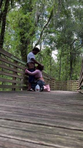 Sucking his dick and enjoying backshots au naturale