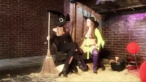 Hot witches ride and suck cocks in a fantasy orgy
