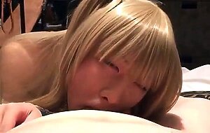 Sexy Asian CD blowjob