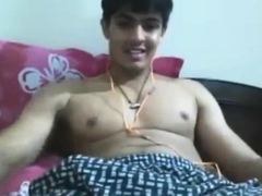 Hung Uncut Indian Guy Wanking on Cam