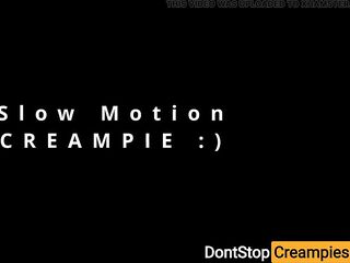 She POUNDS Out His CUM! Messy SQUAT RIDING Post Orgasm CREAMPIE