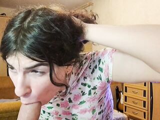 Cam sadomasochism sissy doxy Alina shows how this babe wishes to suck and deepthroat real knob