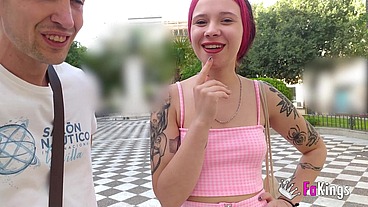 Spanish tourist in Seville explores the city and gets FUCKED IN PUBLIC: No limits to Inna