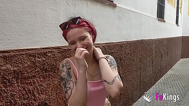 Spanish tourist in Seville explores the city and gets FUCKED IN PUBLIC: No limits to Inna