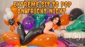 Sit to Pop on Fright Night with 59Balloons