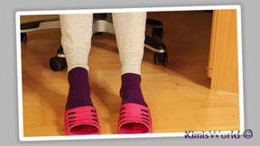 Dirty Socks & Slipper Tease - Worn Workout Look
