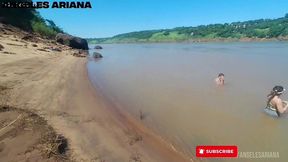 vacaciones de primavera con mi hijastra y su novio. mientras haciamos trekking en iguazu misiones, nos cruzamos con un lugareno. sexo al aire libre con un desconocido, en salto mariposa