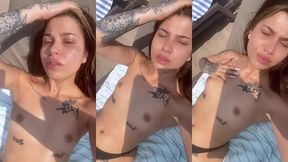 bien arrivee au cap d’agde pour le week-end, je vous fait de gros bisous ...