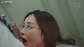 Cute glasses girl gets shared in MMF threeway