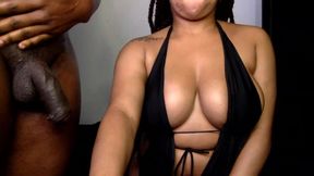 Hot Ebony Babe Big Boobs Tease