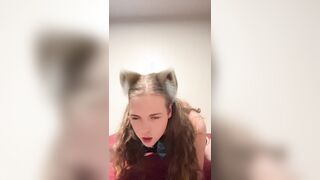 Eyes spinning back as femboy bitch can’t stop railing his teachers hard-on