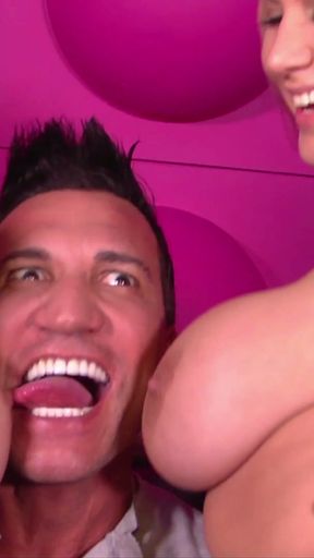 Courtney Cummz And Alanah Rae Gobble Up Marco Banderas' Goo   Clip 1
