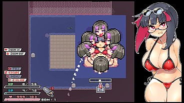 Rignetta's Adventure [ Monsters Hentai Game ] Ep.12 the queen of darkness lesbian minions made her squirt for hours while liking her ears