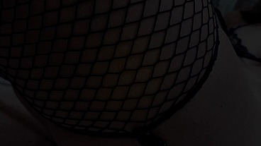 Kinky Dark, Dirty Disused Building. Gunged in black Stockings and Suspenders WAM