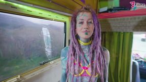 Hardcore Anal Fuck and Cum on Face in Sexy Lingerie with Hot Tattoo Girl - Facial - POV