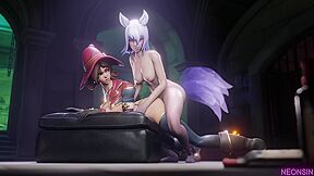 Shin-ryeong X Kiriko (voice/sfx By Lecheryamoreva) - D Va, Pixie Willow And Car Toon