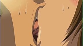 Slutty anime sister-in-law gets her holes fucked in a gangbang