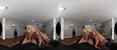 Lawson Jones & Taylor Vixxen team up to suck & fuck a lucky sports fan's big cock