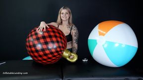 Harley Returns With Deflating and Destroying Beach Balls HD (1920x1080)