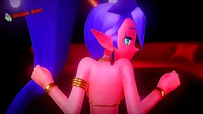 Shantae Tempts with Burning Desire in Steamy 3D Hentai Adventure by Infected Heart