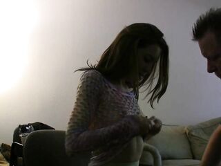 Lolo Milano Try-out In Hose Gives Oral sex Fills Throat With Cum & Swallows